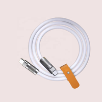 120W Charge rapide 6mm Silicone câble de Charge USB C à C connecteur en alliage de Zinc robuste DIY