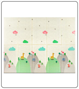 Tapis de <span class=keywords><strong>jeu</strong></span> pliable pour bébé Tapis en mousse pour enfants pour sol avec sac de voyage Tapis de <span class=keywords><strong>jeu</strong></span> pliables imperméables pour bébés - Product Image 2