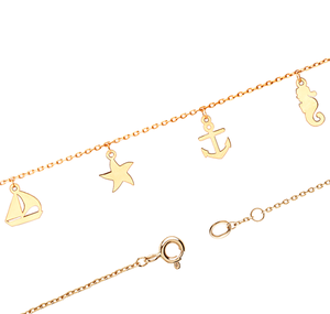 OEM ODM 2025 ligero elegante pulsera fina 14K sólido blanco rosa amarillo oro pulsera del fabricante - Product Image 1