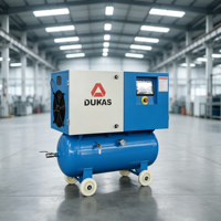 Compresseur à vis haute pression lubrifié refroidi par air avec bloc compresseur pour outils pneumatiques et automatisation industrielle (stationnaire)