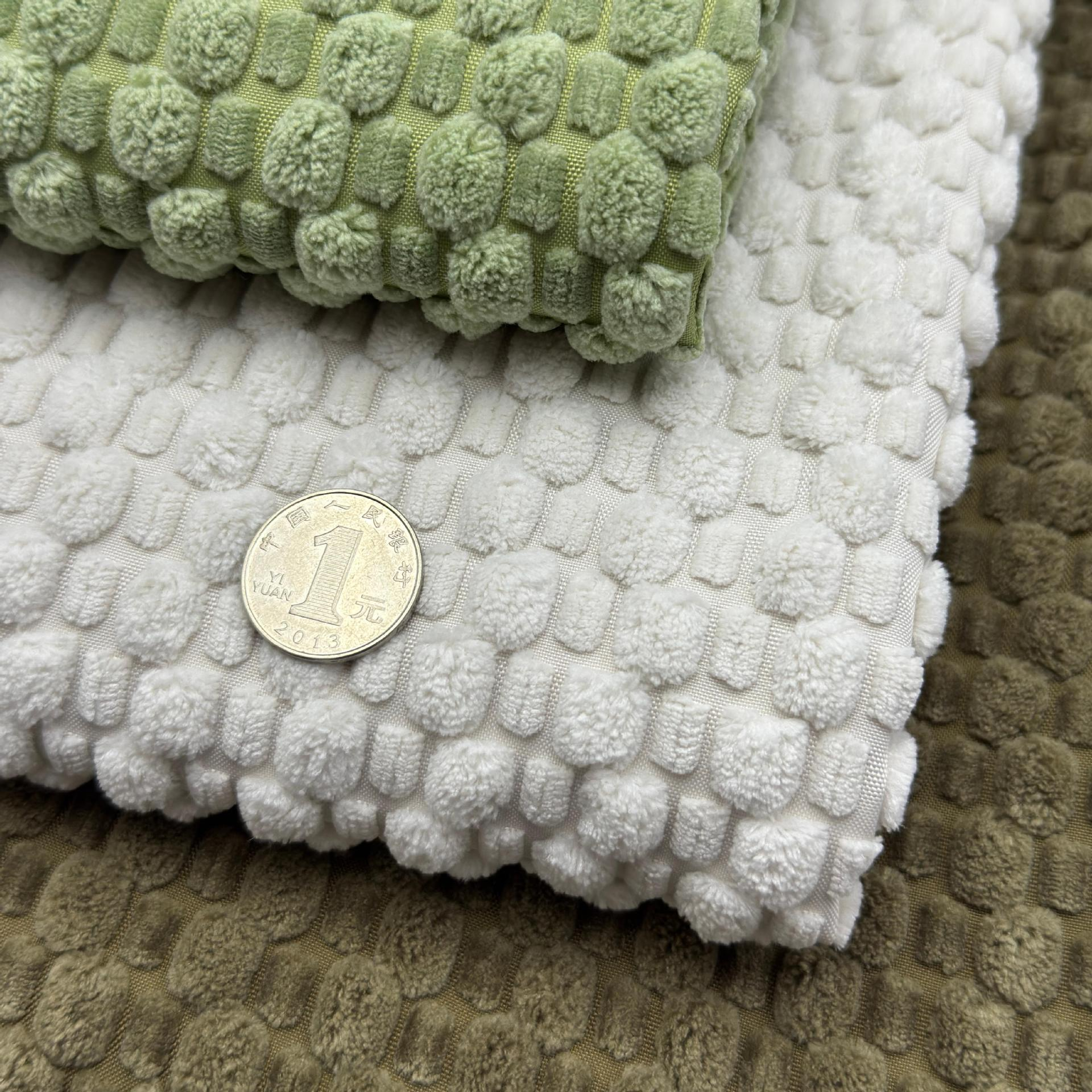 100% Polyester Warp Knitted Microfiber Corduroy Fabric 220gsm Breathable Material for Clothing Outwears Bags Home Use Sofas