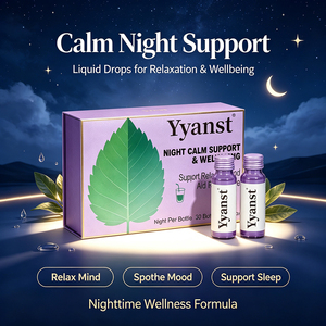 Night Calm Liquide Oral 60ml 30 Flacons Compléments Alimentaires à Base de Plantes Favorisant la Relaxation Aide les Adultes à se Détendre Bien-être Nutritionnel du Soir - Product Image 2