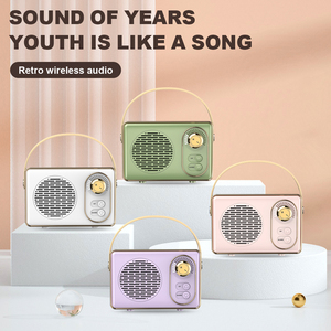 Retro Phong Cách Xách Tay Không Dây Mini Cho <span class=keywords><strong>Bluetooth</strong></span> Loa Thời Trang Cũ Âm Nhạc Di Động Máy Nghe Nhạc Âm Thanh Nhà Máy Nghe Nhạc Sử Dụng Bộ Nhớ Thẻ - Product Image 2