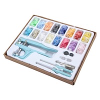 Kit d'outils manuels APEX Factory pour la pose de boutons-pression en résine, avec matrices et attaches en plastique pour vêtements