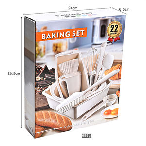 Hoge Kwaliteit 22-delige Draagbare Siliconen Bakvormen Set Bevat Cake Mal Muffin Cup Toast Vorm <span class=keywords><strong>Donut</strong></span> Pan Cupcake Mal - Product Image 6