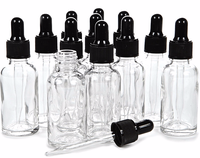 Flacon compte-gouttes en verre dépoli transparent personnalisé avec marquage à chaud pour huiles essentielles – 5ml, 10ml, 15ml, 20ml, 30ml, 50ml, 100ml