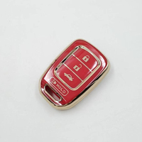 Housse de porte-clés de voiture en TPU à 4 boutons Coque de clé intelligente Protection précise pour les accessoires automobiles Honda