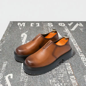 Zapatos de Vestir de Plataforma con Punta en Pico de Piel Sintética para Hombre, Estilo Moderno, Primavera, Verano, Otoño - Product Image 3