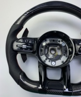 Volant sport en cuir et fibre de carbone GZYLC pour Mercedes Benz A45 W204 W212 W218 W117 W116 C GLC CLS Class