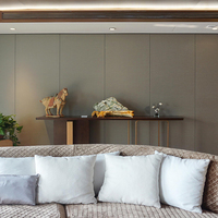 Commande en gros de panneaux acoustiques modernes en tissu personnalisés, haute densité, insonorisants, ignifuges et imperméables pour home cinéma et extérieur