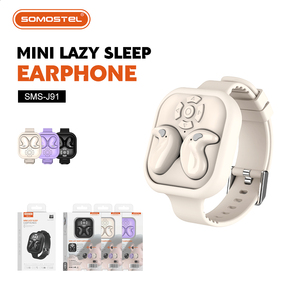 Écouteurs sans fil SOMOSTEL Mini Lazy Sleep, écouteurs invisibles avec étui <span class=keywords><strong>de</strong></span> charge à bracelet, port confortable <span class=keywords><strong>pour</strong></span> le sommeil et le sport - Product Image 1