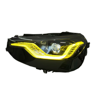 Pieza de Repuesto para Automóvil SJC para BMW Serie 2 G42, Faro Delantero LED V2 Exclusive Ahumado/Sombreado, Bicolor Blanco y Amarillo, Ensamblaje 22-26, Sistema de Iluminación