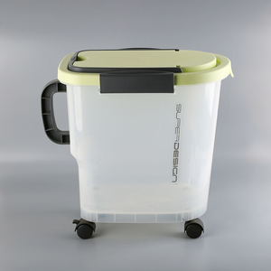 Contenedor de Almacenamiento de Alimentos para Mascotas de 3L-30L con Ruedas Adicionales, Contenedor de Almacenamiento de Alimentos para Perros, Gatos, Pájaros y Otras Mascotas - Product Image 1