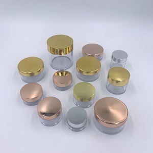 Tarros de Plástico de Lujo con Tapas Doradas 20g 30g 50g 60g, Envases Vacíos para Crema Facial, Tarros de Acrílico para Polvo, Envases para Cuidado de la Piel - Product Image 6
