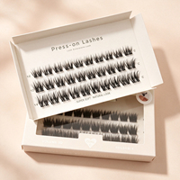 Bande extensible couleur saisonnière pour cils à presser, cils marron Manga 100% faits à la main, courbure personnalisée, marque privée, approvisionnement en gros Europe