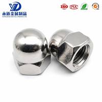 Écrou dôme hexagonal en acier inoxydable 316 DIN1587, de M3 à M12, pour équipement chimique côtier, directement de l'usine