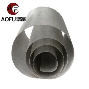 Malha tecida aço inoxidável da luva do tubo do pano do filtro em branco 80 malha de arame tecido aço inoxidável 304