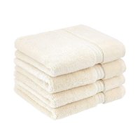 Serviettes de toilette de qualité hôtelière 5 étoiles en gros, 100% coton, blanches