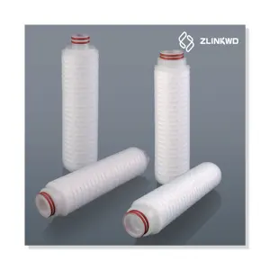 Long Life PP pleated filter cartridge Easy to install HPP Series Filtration For Customize WaterTreatment