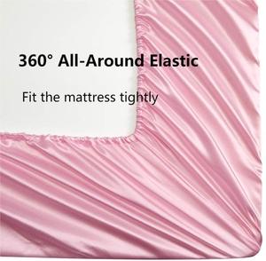 Ensembles <span class=keywords><strong>de</strong></span> literie personnalisés Ensembles <span class=keywords><strong>de</strong></span> literie en satin lisse soyeux <span class=keywords><strong>de</strong></span> luxe Ensembles <span class=keywords><strong>de</strong></span> draps en satin <span class=keywords><strong>de</strong></span> gros - Product Image 5