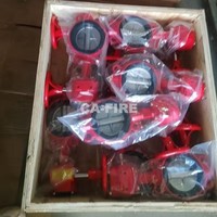 Vanne papillon à turbine à rainures Ca Fire 16Bar DN50-DN300 en fonte/décaïteuse, essentielle pour la protection incendie et la lutte contre l'incendie