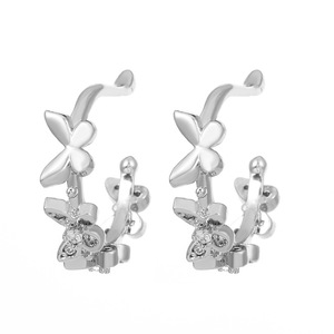 Mode indolore oreille clip pas de piercing femme petit papillon C forme femmes boucles d'oreilles moustique bobine oreille manchette bijoux en gros - Product Image 6