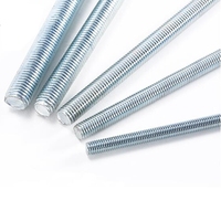 Factory Carbon Steel Galvanized Zinc Plated Black M8 M10 M12 Fully Threaded Stud Rod