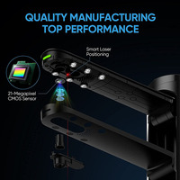 Scanner de documents A3 21MP avec technologie d'aplatissement automatique, interface USB, OCR, SDK, TWAIN, aluminium noir, garantie 1 an, en stock