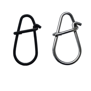 Top Right AC313 Snap de pêche à la carpe Duo-lock en acier inoxydable noir carbone mat, Accessoires de pêche - Product Image 1
