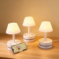 Prise de conversion multifonctionnelle lumineuse en forme de parapluie DENIXI avec deux interfaces USB, prise de bureau simple pour chambre à coucher