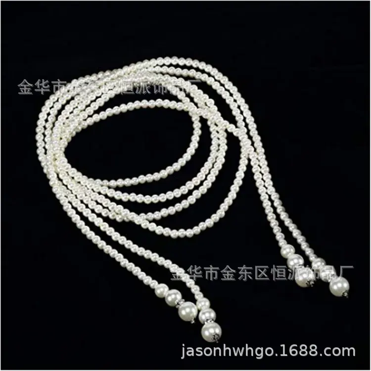 Kawailay Fashion Long Collier De Perles Artificielles 1920s Gatsby Pearl Collier De Perles Multi Couches Pour Femmes Et Filles 1