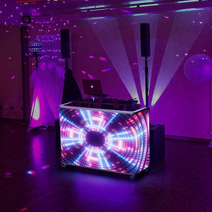 P2.5 Customized P2.5 Flexible Screen DJ Booth Drawer Double Layer LED Player Events Station Desk <b>Table</b> Stand <b>Wheels</b> LED D - Product Image 6