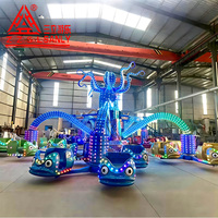 Manèges pour enfants sur le thème des parcs d'attractions, fabricant de manèges rotatifs Big Octopus à vendre