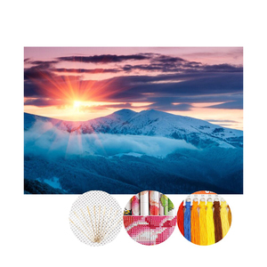 Wholesale Scenery DIY Crafts Needlework Printed Embroidery Handmade Cross Stitch Kit for Beginner