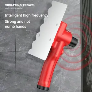 High-Frequency <b>Vibration</b> Concrete Steel Square Blade Plaster Trowel Wall <b>Rechargeable</b> Lithium Ion Power DIY Grade KA022 SQUARED - Product Image 1