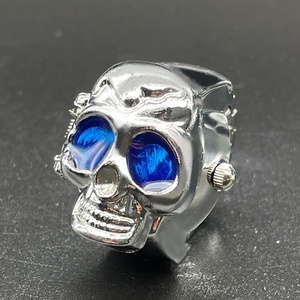 Y2K Ringhorloge Verstelbaar Alloy Schijf Wijzerplaat Verzilverd Kwarts Digitaal Punk Mode Mini Vingerhorloge voor Heren Dames 2000s Stijl - Product Image 6