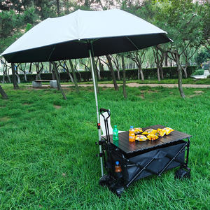 รถเข็นแคมป์ปิ้งกลางแจ้งขนาดใหญ่ปรับแต่งได้ พับเก็บง่าย พร้อมหลังคาสำหรับชายหาด รองรับ OEM - Product Image 4