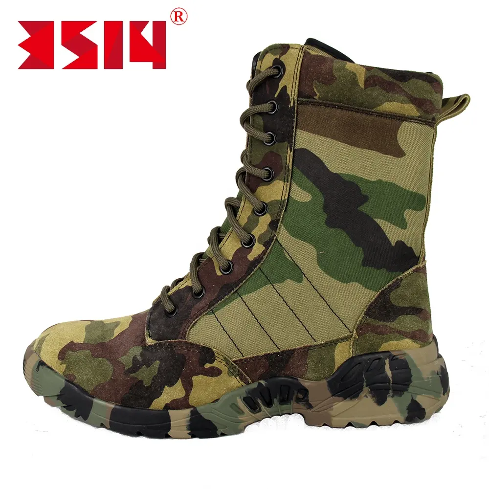 Factory price selling green camouflage assault outdoor tactical boots