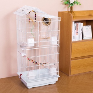 Jaula de Lujo Extra Grande de Hierro Forjado para Pájaros, Voladero Abierto para Loros, Jaula de Vuelo con Plataforma de Juego, Venta al por Mayor - Product Image 2