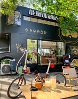Café mobile sur bus à deux étages personnalisé, design unique, série de stands de vente en plein air