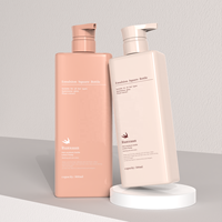 Bouteille de gel douche personnalisée de luxe de 500ml carré plat 800ml Bouteille de shampooing et de lotion pour soins capillaires bouteille à pompe de gel douche en plastique PET