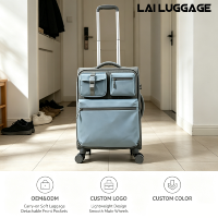 Sac de voyage d'affaires de qualité vente en gros ensemble de bagages valises classiques marron valises et sacs de voyage