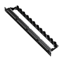 Panel Patch UTP Berkualitas Tinggi 1U 19 Inch Baja Cat5e Cat6 Cat6A 24 Port RJ45 Modular Jack Tanpa Kabel