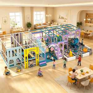 Equipo de Juego Interior Comercial Personalizado para Niños con Tobogán, Piscina de Pelotas y Laberinto de Escalada para Centros de Juego y Cafeterías - Product Image 5