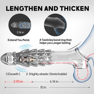 <span class=keywords><strong>Penis</strong></span> hülsen verlängerungen Kondom Männliche Vergrößerung verzögerung vibratoren - Product Image 4