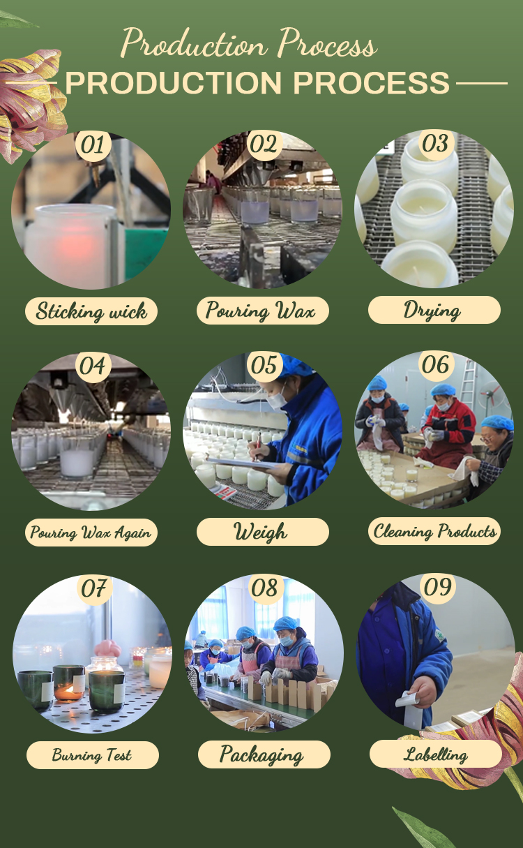 AROMA HOME Luxury Private Label Custom Aromatherapy Nordic Ins Fragrance Scented Soy Wax Clear Jar Candles With Gift Box 18