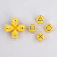 Pouce Stick Cap Mod Kit Cristal Contrôleur De Jeu Bouton ABXY Pad pour PS5 Contrôleur Direction Action Bouton Remplacement