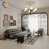 Carreaux de sol et de mur en porcelaine blanche de Carrare, émaillés, de luxe, 600x1200mm, 9mm, finition mate, design moderne, antibactériens, pour salle de bain