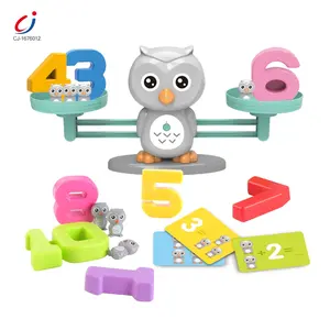 Chengji educational preschool children toy balancing scale digit owl number balance math learning toy