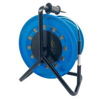 Sondeur de profondeur pour puits de 30 à 300 m, jauge de niveau d'eau à ruban acier, indicateur de niveau d'eau souterraine avec alarme sonore et lumineuse, enrouleur de câble